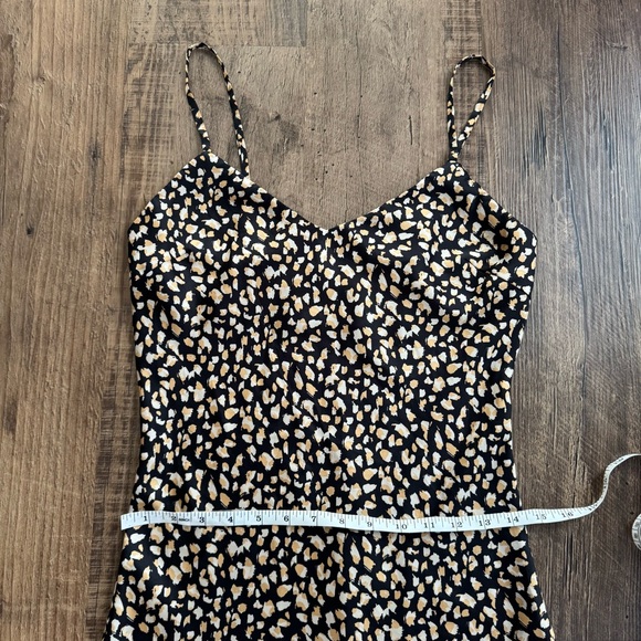 Forever 21 Dress S Sleeveless Small MIDI Fit Flare Cheetah Leopard Slip Sundress - Picture 5 of 7